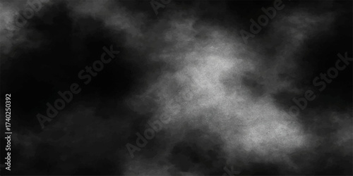Dark blue smoke and cloudscape texture in motion on a black backdrop like an explosion in the night sky