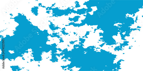 Blue paint splashes and watercolor textures combine to form a vibrant, colorful, and grunge-inspired artistic background illustration