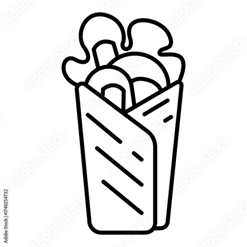 Vector Outline Icon - Kebab