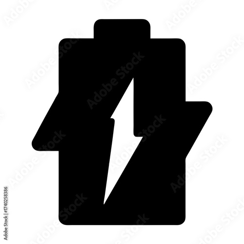 Battery charging symbol, energy icon, power boost, electrical, electricity and modern life