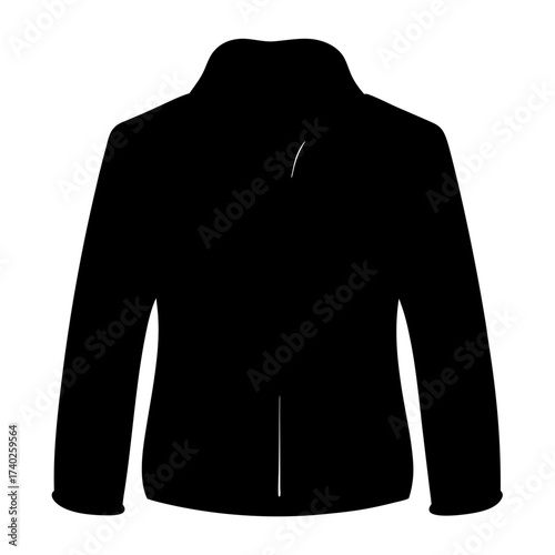 Black blazer vector illustration, a versatile wardrobe essential for any occasion