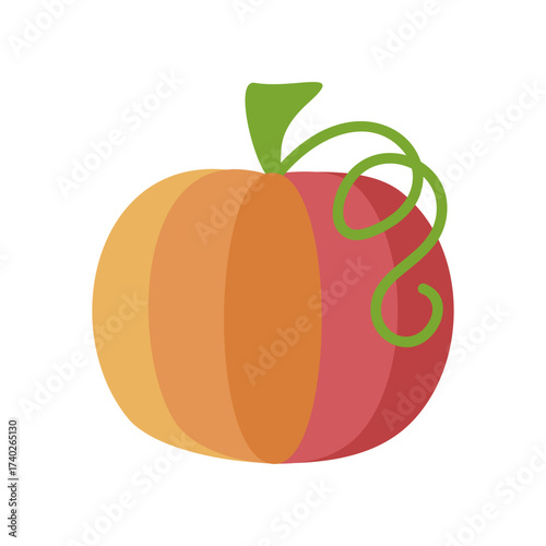 Autumn Harvest Pumpkin Vector icon