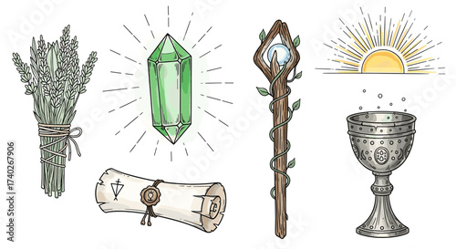 Esoteric Symbols and Objects of Magic: A Mystical Collection