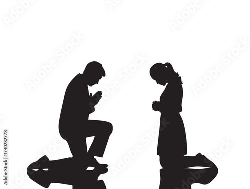 Silhouette of masked person mysterious figure in dark shadow isolated