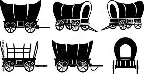 Covered wagon , Wagon, Covered wagon silhouette, Wagon silhouette, Wagon vector, Wagon clipart, Covered wagon vector, Covered wagon clipart
