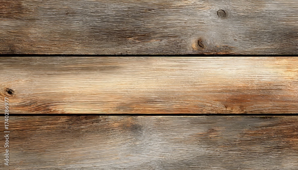 Fototapeta premium Rustic Vintage Aged Brown Wooden Planks Create a Charming Background for Retro Decor Elements