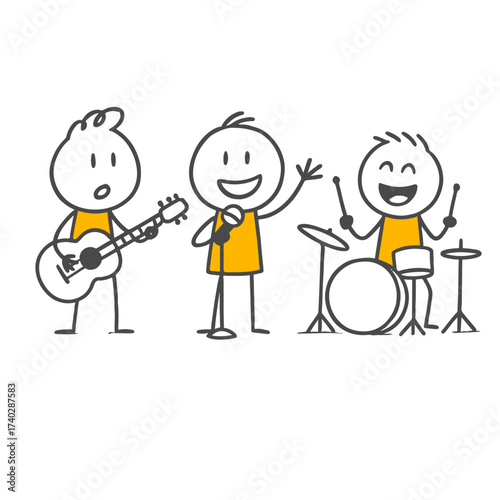 A Trio Consisting of Guitar Drums and Vocalist The Power of Rhythm and Melody.