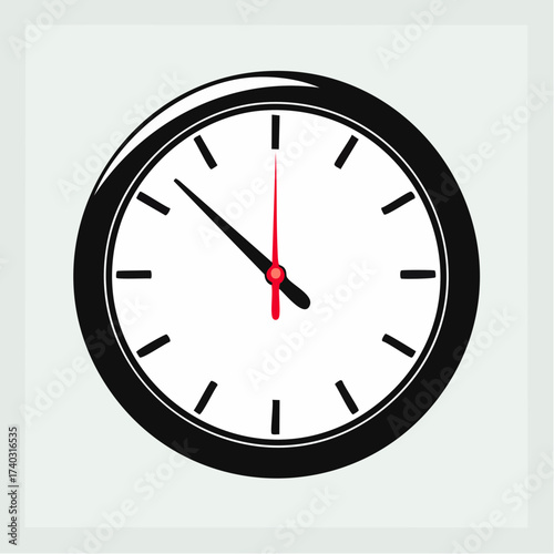 Wall clock vector 