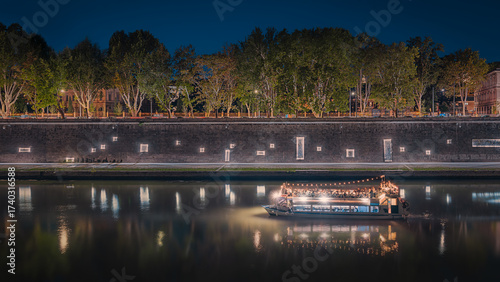 Night Cruise on the Tiber River
