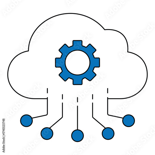 Software Development API Artificial Intelligence Vector Icon
