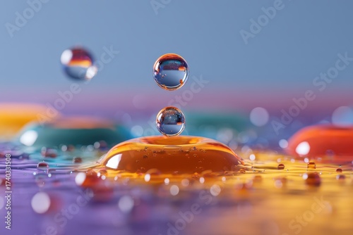 A close-up of a water dropl...