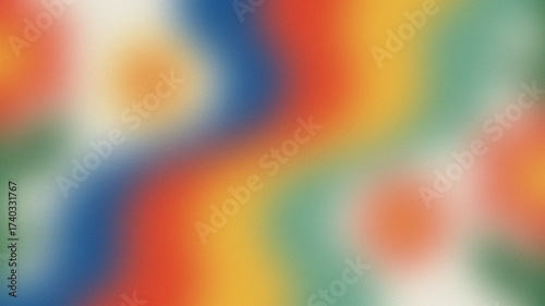 Abstract blurred background with rainbow colors smooth gradient texture for graphic design wallpaper and presentation templates Isolated on White Background