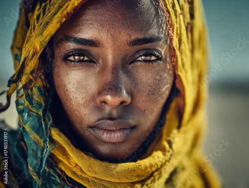 A close-up portrait capture...