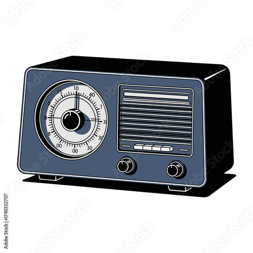 Vintage Radio Nostalgia A Classic Audio Concept of a Bygone Era with a Modern Twist