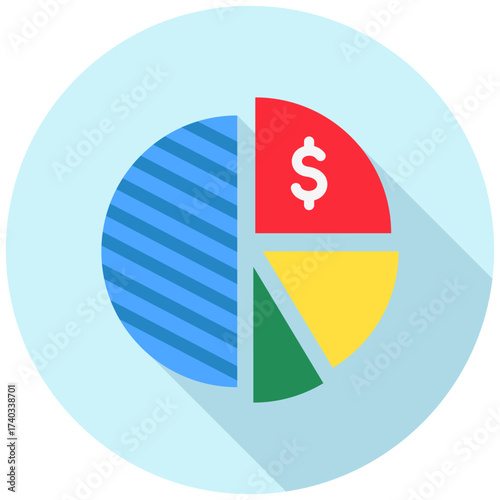 Equity Share Icon, Mini Illustration Relate To Capital Market, Market Research. Use For Modern Concept, Ui, Ux Web And App Development.