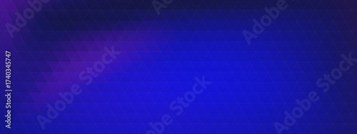Abstract geometric background with a vibrant blue and purple gradient, featuring a modern low poly triangular pattern for digital design.