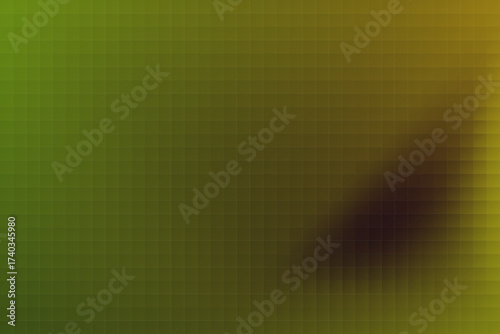 Modern abstract pixelated background with a vibrant green to warm yellow gradient, featuring a subtle dark diagonal blur effect and a grid pattern.
