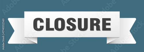 closure ribbon isolated on transparent background. closure ribbon