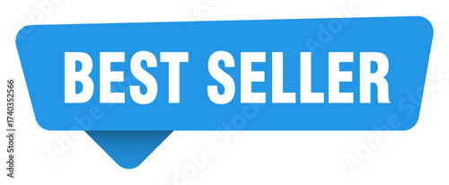 best seller sticker. best seller blue sign isolated on transpatent background