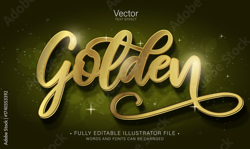 Wallpaper Mural golden luxury text effect editable illustrator cc file Torontodigital.ca