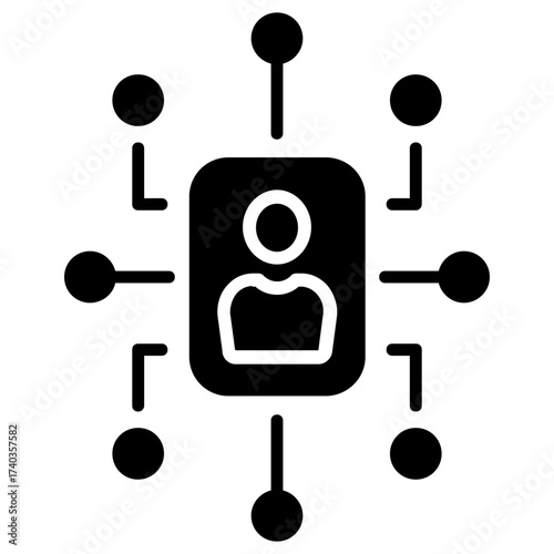 customer glyph icon