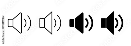 Speaker icon vector. volume sign and symbol. loudspeaker icon. sound symbol