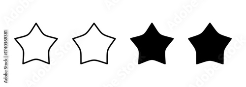 Star icon vector. rating sign and symbol. favourite star icon