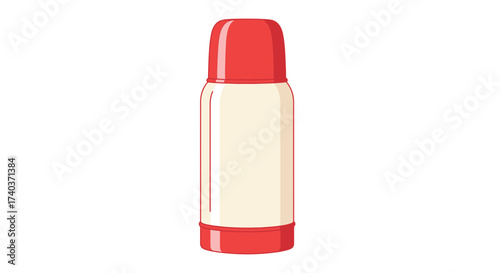 Elegant insulated bottle in minimalist style conveying modern design