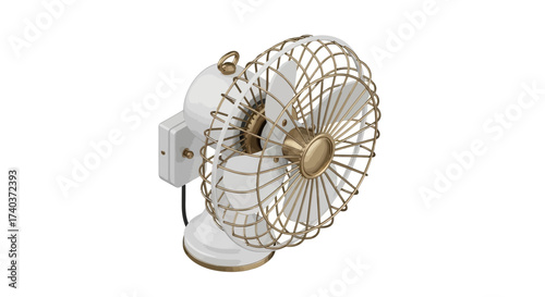 Vintage electric fan offers classic cooling for retro enthusiasts