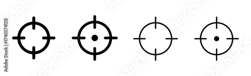 Target icon set. goal icon vector. target marketing icon vector