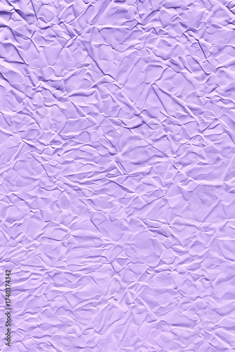 Lavender crumpled paper texture background with soft lilac folds and wrinkled creases for pastel wallpaper craft design mockup packaging backdrop and abstract surface pattern for web banners