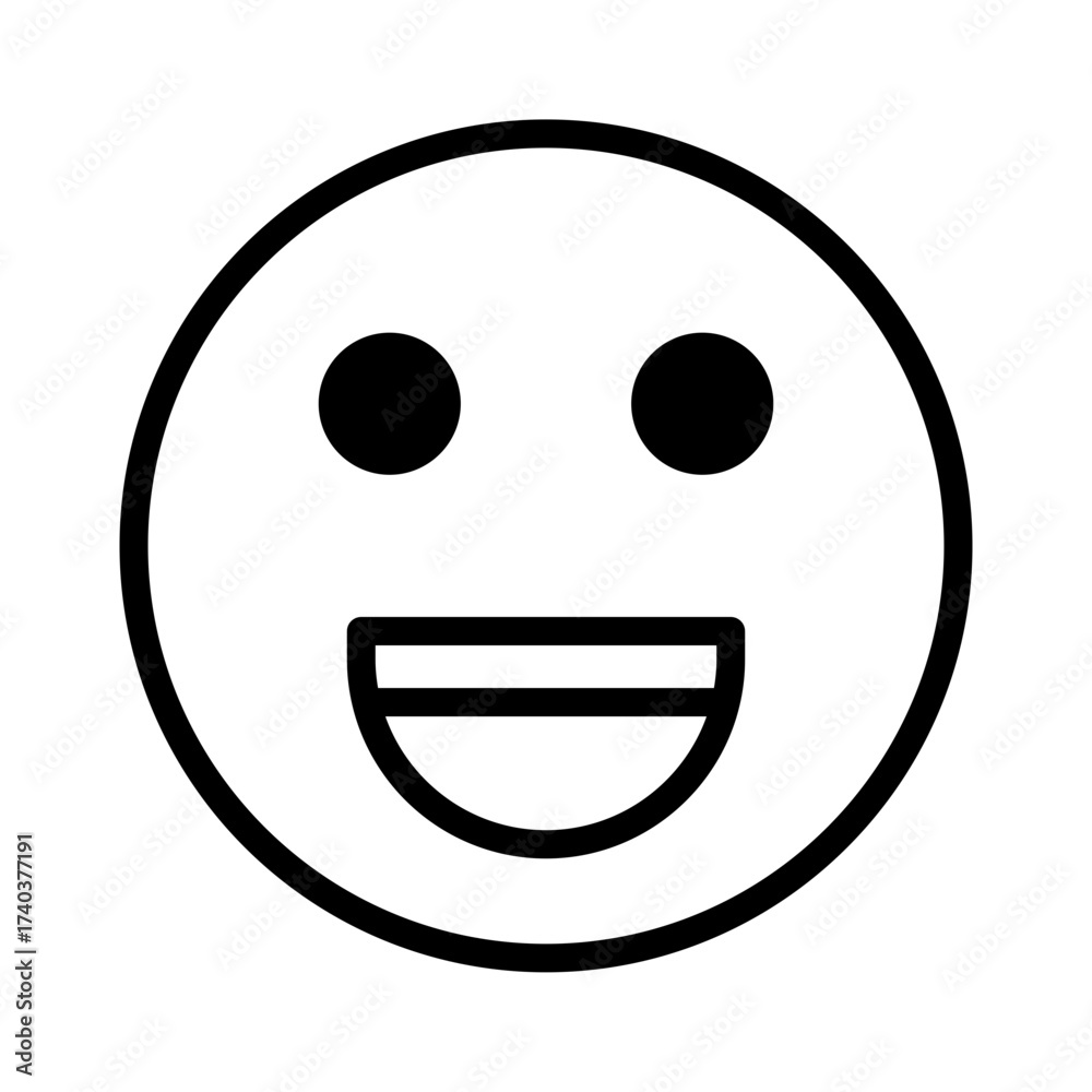 Fototapeta premium emoji smile icon