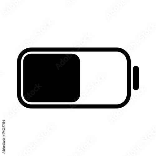 half battery icon