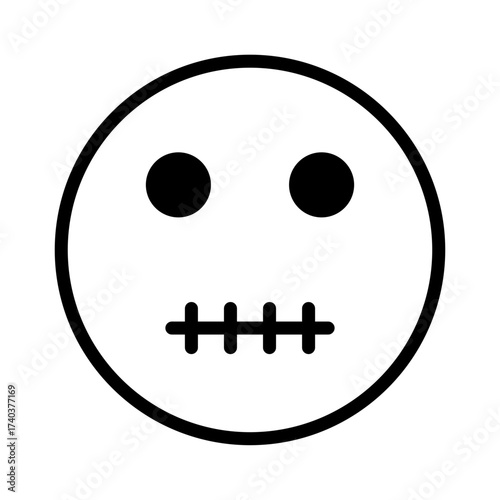 silent emoticon icon