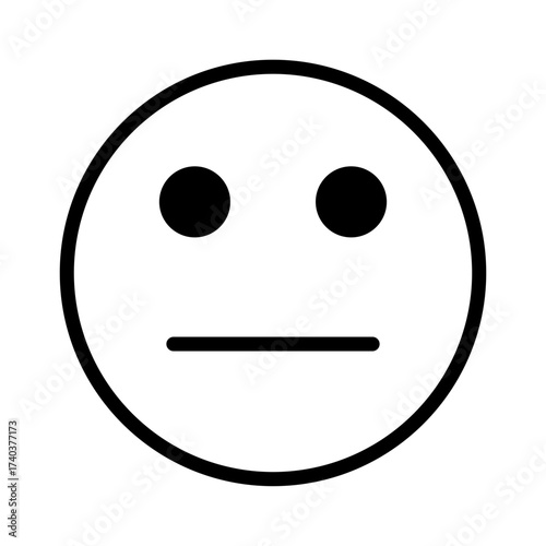 neutral emoji icon