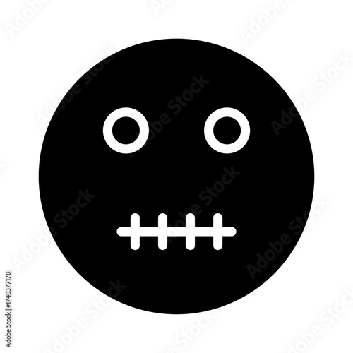 silent emoticon icon 