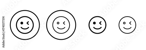 Smile icon logo design. smile emoticon icon. feedback sign and symbol