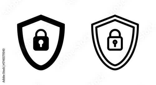 Security icon symbol for apps and websites. protection icon. privacy. vpn