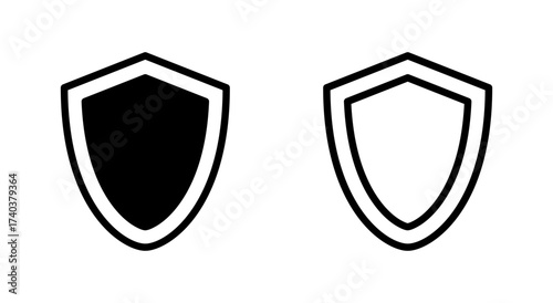 Shield icon symbol for apps and websites. Protection icon. Security sign and symbol