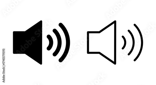 Speaker icon symbol for apps and websites. volume sign and symbol. loudspeaker icon. sound symbol