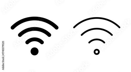 Wifi icon symbol for apps and websites. signal sign and symbol. Wireless  icon