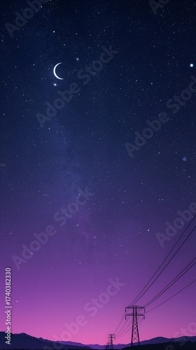 night sky with stars