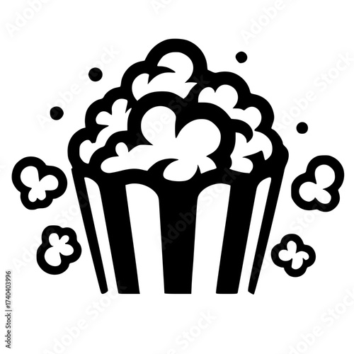 Pop corn logo vector design