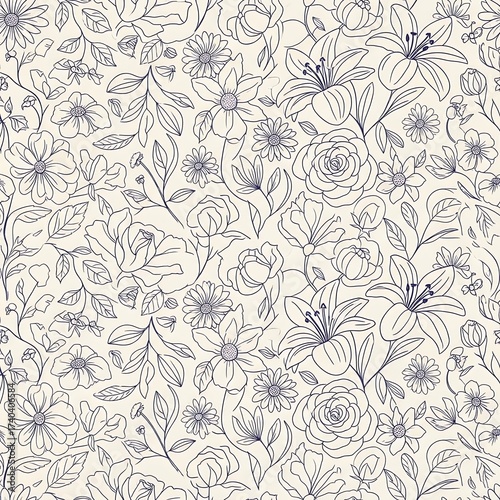Elegant Floral Pattern Design.