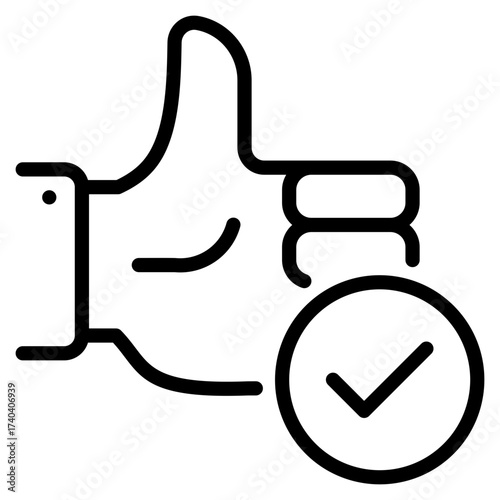 Advantage  Icon Line Style Vector Illustration 
