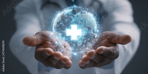 Comprehensive healthcare and medical treatment scene highlighting doctors, hospital environment, medical technology, patient care, and health system in modern healthcare industry