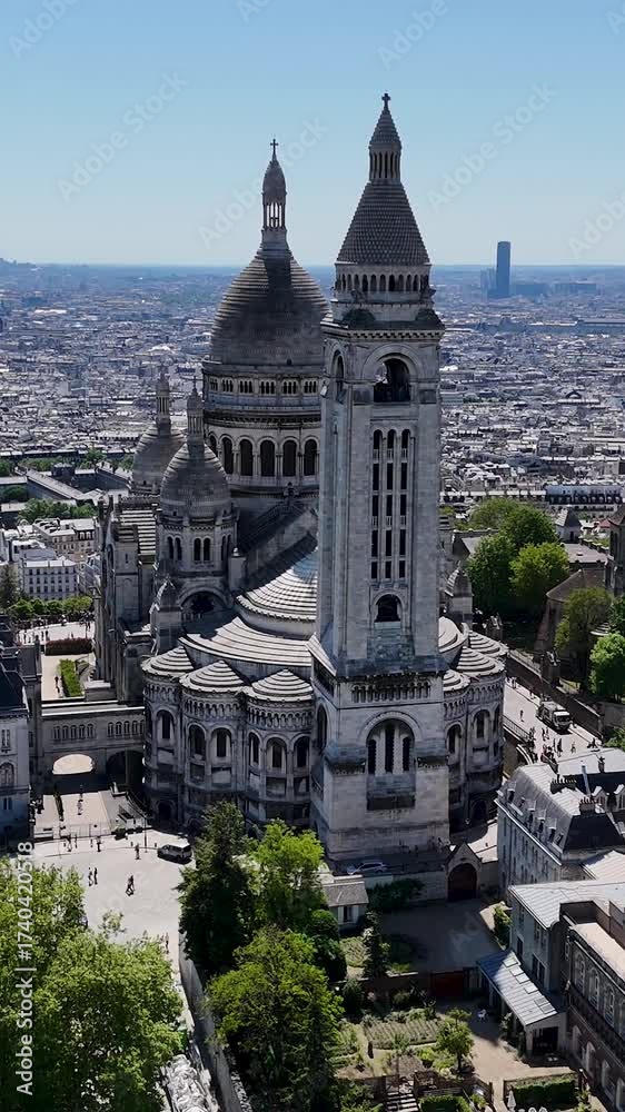 Schne Sacre Coeur Aussicht Fotos