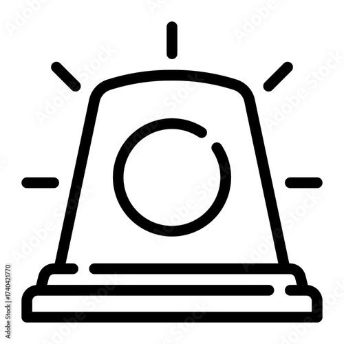 Siren line icon