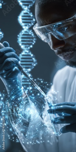 Advanced laboratory science and DNA research showcasing innovative genetics, molecular biology, biotech technology, and scientific discovery in a modern healthcare environment