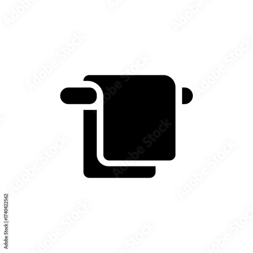 Clean Living A Sleek Towel Icon for Modern Hygiene